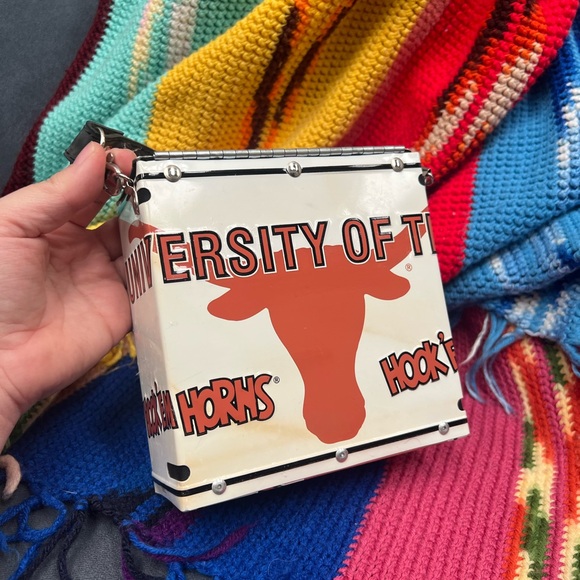 Vintage License Plate Purse | TEXAS LONGHORNS | UT FOOTBALL - Picture 5 of 6